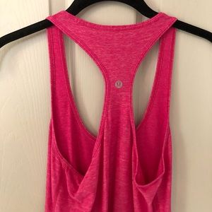 Lululemon pink flowy tank